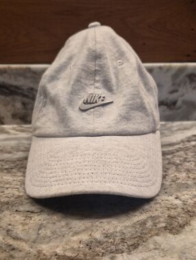 Nike Size Heritage 86 Cotton Adjustable Hat Cap Gray One Size